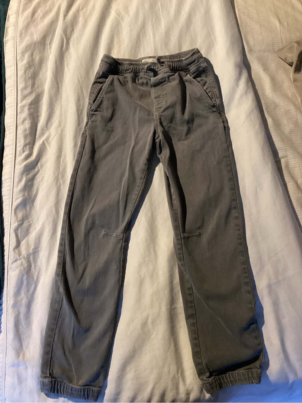 Zara Kids Gray Elastic-Waist Jeans